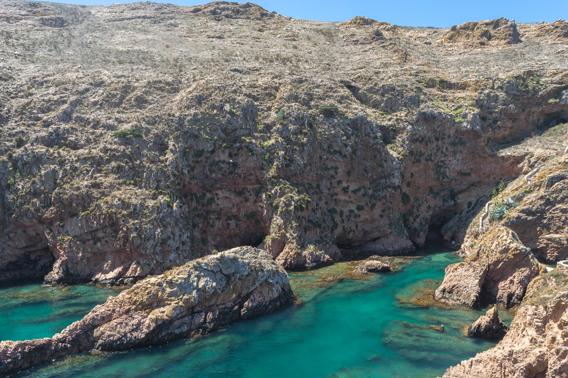 Paisagem única da ilha das Berlengas em Portugal
