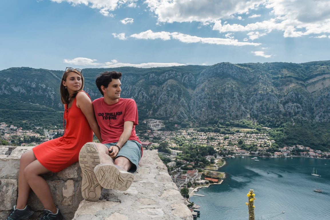 Nós a apreciar a magnifica vista sobre Kotor